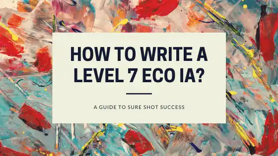 How To Write An Economics IA?